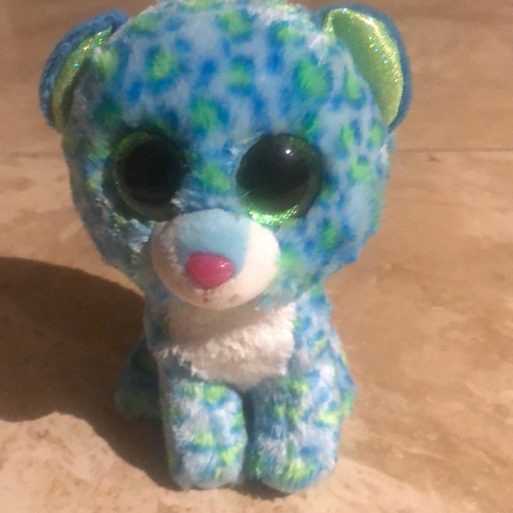 Ty Beanie Boos - Leona the blue leopard